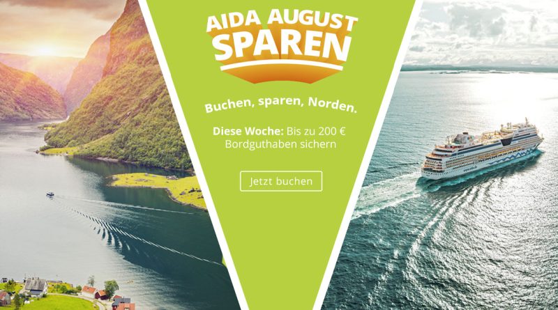 Ausgewählte AIDA Nordland-Reisen mit bis zu 200 Euro Bordguthaben